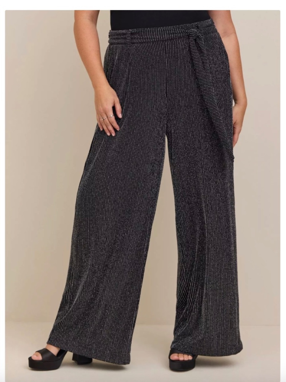 HIGH RISE LUREX PANT - NWT - Picture 2 of 7